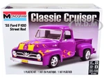 Level 4 Model Kit 1955 Ford F-100 Street Rod Pickup Truck "Classic Cruiser" 1/24 Scale Model by Revell