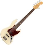 Fender American Professional II Jazz Bass V RW Olympic White Bajo de 5 cuerdas