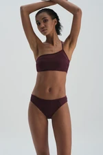 Dagi Burgundy One-Shoulder Bikini Top