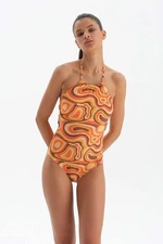 Dagi Tile Halter Collar Swimsuit