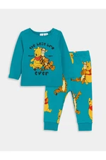 LC Waikiki Crew Neck Long Sleeve Winnie the Pooh Printed Baby Boy Pajama Set