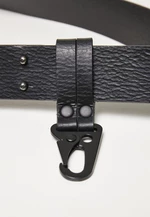 Imitation leather belt with hook black