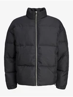 Men's Black Quilted Winter Jacket Jack & Jones Urban - Men