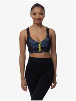 Black women's patterned sports bra DORINA Sully