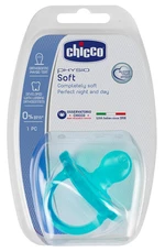 Chicco Celosilikonový dudlík Physio Soft 16-36m modrý