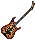 ESP George Lynch Yellow with Sunburst Tiger Graphic Elektrická gitara