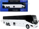 Prevost H3-45 Coach Bus Plain White Limited Edition 1/87 (HO) Diecast Model by Iconic Replicas