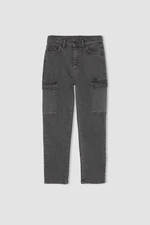 DEFACTO Boy Cargo Fit Straight Leg Jean Pants