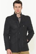 PLT8378 DEWBERRY MEN'S COAT-STRAIGHT ANTHRACITE