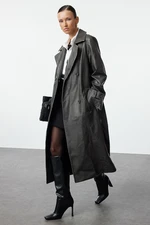 Trendyol Black Regular Trench Coat