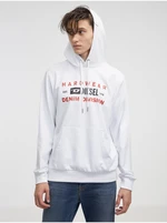 White Men's Diesel Hoodie - Men's