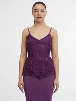 Orsay Purple Women's Lace Top - Women's