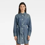 G-STAR Shirt - Long millery overshirt blue