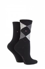 Tommy Hilfiger Socks - TH WOMEN CHECK SOCK 2P dark grey