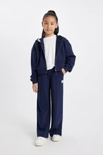 DEFACTO Girls Navy Blue Wide Leg School Sweatpants