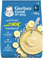 GERBER Cereálno-mliečna kaša na Dobrú noc, banán 230 g