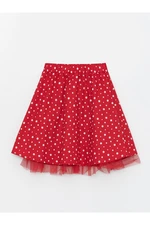 LC Waikiki Girl's Skirt with an Elasticated Printed Waist