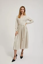 Women's dress MOODO - beige