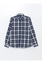 LC Waikiki Regular Fit Long Sleeve Plaid Gabardine Men's Shirt