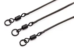 Korda návazce kable leadcore leader ring swivel 50 cm - gravel