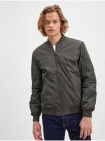 Dark Green Mens Bomber ONLY & SONS Joshua - Men