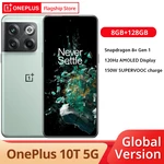 OnePlus 10T 5G Global Version 8GB 128GB Snapdragon 8+ Gen 1 120Hz AMOLED Display 150W Charge 4800mAh 50MP