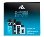 Adidas Ice Dive - EDT 50 ml + sprchový gel 250 ml + deodorant ve spreji 150 ml + deodorant s rozprašovačem 75 ml