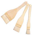 1Pc Wood Handle Woolen Brush Barbecue Grill Brush Oil Brush Egg Cake Bread Brushes Baking Tool