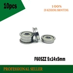 10Pcs F605 F605ZZ ABEC-1 Shielded Model Flange Bearing 5 x 14 x 5mm