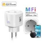 Apple Homekit Smart Socket EU Plug 16A WiFi Wall Outlet Electric Socket Smart Home Siri Control