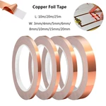 10M 20M Copper Foil Tape Single Side Conductive Shielding Tape Snail Tape Stain Glass Home Appliance DIY Copper Tape