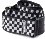 Dunlop D38-31BK B&W Check Textil gitár heveder