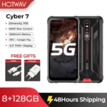 HOTWAV Cyber 7 5G Rugged Phone Global Version 6.3 Inch FHD+ 8GB 128GB 8280mAh Battery Smartphone 48MP Main Camera NFC Cellphone