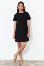 Trendyol Black Plain Woven Dress