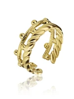 Marc Malone Otvorený pozlátený prsteň Vivian Gold Ring MCR23006G