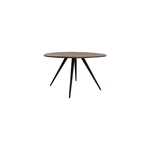 Czarno-ciemnobrązowy okrągły stół z blatem z drewna akacjowego ø 120 cm Turi – Light & Living