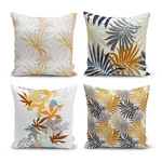 Zestaw 4 dekoracyjnych poszewek na poduszki Minimalist Cushion Covers Autumn Leaves, 45x45 cm