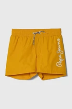 Dětské plavkové šortky Pepe Jeans LOGO SWIMSHORT žlutá barva
