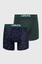 Boxerky Levi's 2-pack pánské, tmavomodrá barva