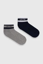 Ponožky Levi's 2-pack tmavomodrá barva