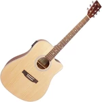 SX SD204CE Natural Guitare Dreadnought acoustique-électrique