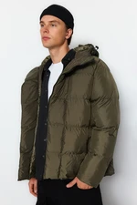 Trendyol Khaki Oversize Windproof Down Winter Jacket