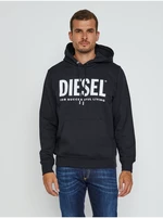 Diesel Sweatshirt - SGIRKHOODECOLOGO SWEATSHIRT black