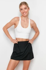 Trendyol White Supported/Shaping Halter Neck Knitted Sports Bra