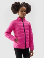 Dívčí péřová bunda s recyklovanou výplní - růžová
