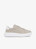 Beige Calvin Klein men's leather sneakers