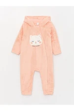 LC Waikiki Hooded Long Sleeve Baby Girl Plush Jumpsuit city