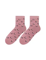 Bratex D-005 Women Women's Winter Terry Socks Pattern 36-41 pink 011