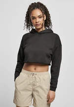 Women's Oversized Cropped Hoody Black