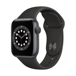 Apple Watch Series 6 GPS, 40mm Space Gray Aluminium Case with Black Sport Band - Regular